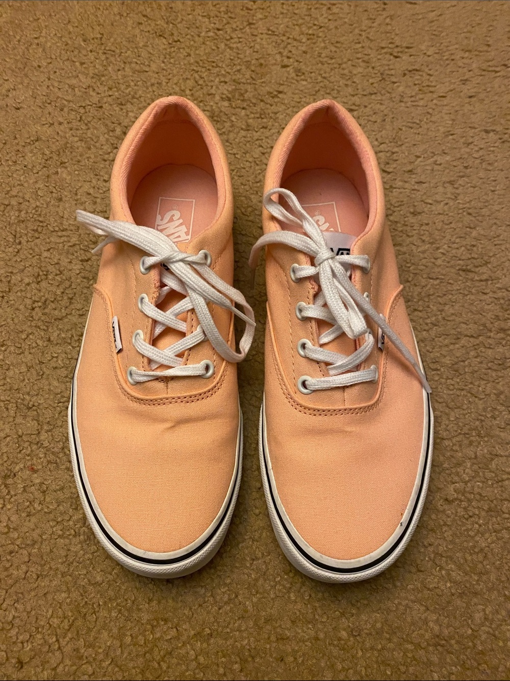 Vans Peach Canvas Sneakers